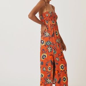 Maeve Floral Cross Back Maxi Dress from Anthropologie